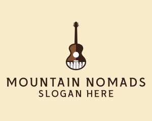 Guitar Piano Music logo design