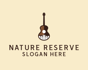 Guitar Piano Music logo design