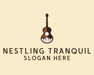 Guitar Piano Music logo design