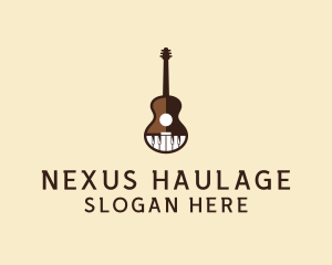 Guitar Piano Music logo design