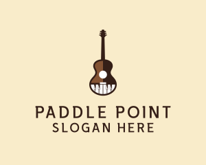 Guitar Piano Music logo design