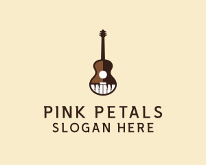 Guitar Piano Music logo design