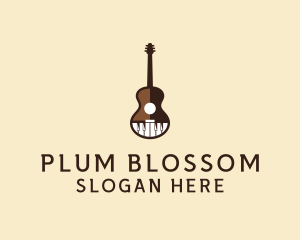 Guitar Piano Music logo design