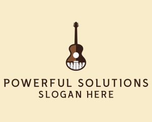 Guitar Piano Music logo design