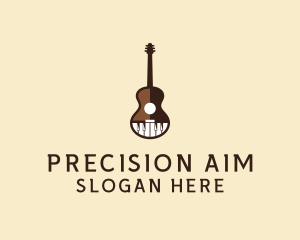 Guitar Piano Music logo design