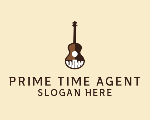 Guitar Piano Music logo design