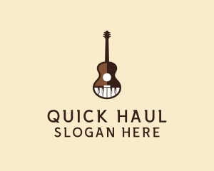 Guitar Piano Music logo design