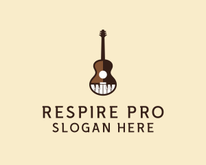 Guitar Piano Music logo design