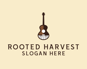 Guitar Piano Music logo design