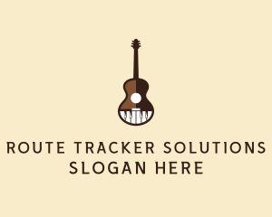 Guitar Piano Music logo design