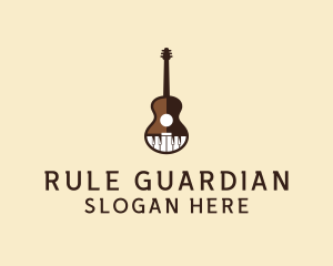 Guitar Piano Music logo design