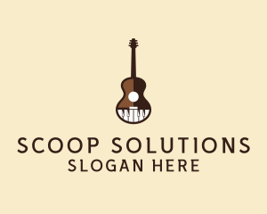 Guitar Piano Music logo design