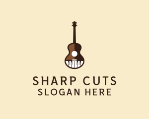 Guitar Piano Music logo design