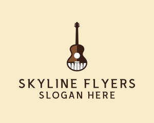 Guitar Piano Music logo design