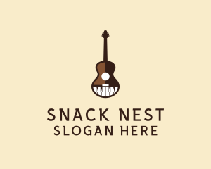 Guitar Piano Music logo design