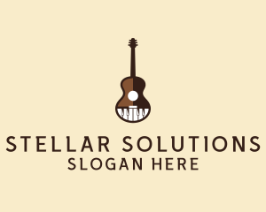 Guitar Piano Music logo design