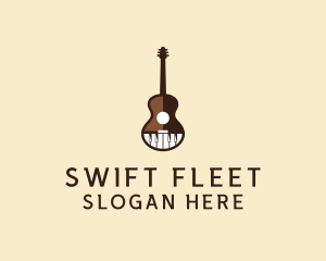 Guitar Piano Music logo design