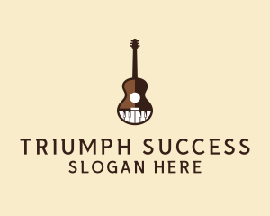 Guitar Piano Music logo design