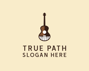 Guitar Piano Music logo design