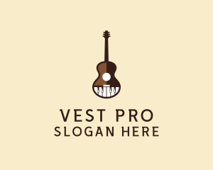 Guitar Piano Music logo design