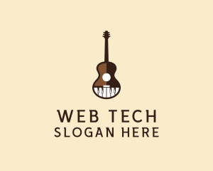 Guitar Piano Music logo design