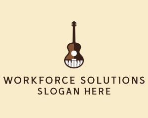 Guitar Piano Music logo design