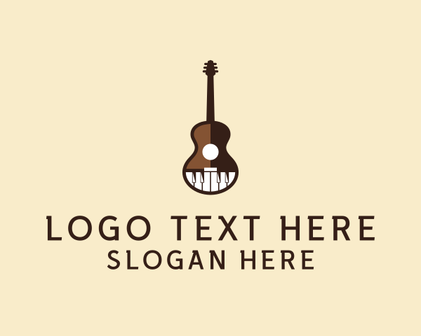 Guitar Teacher logo example 1