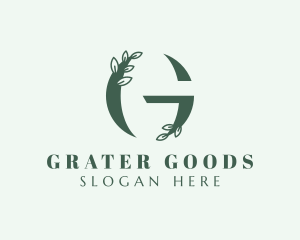 Organic Spa Letter G logo design