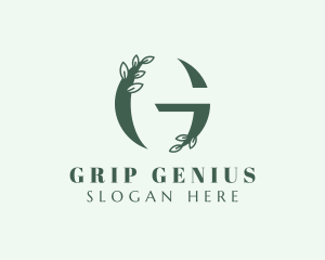 Organic Spa Letter G logo design