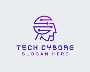 Human AI Cyber Tech logo design