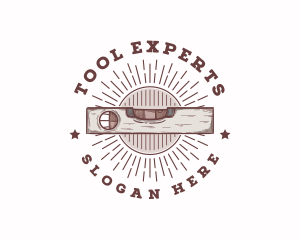 Vintage Spirit Level Tool logo