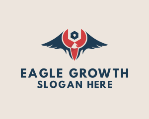 Eagle Wrench Tool logo design