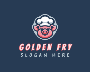 Cooking Pig Chef logo design