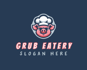 Cooking Pig Chef logo design