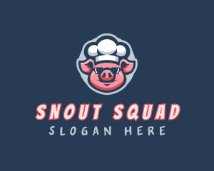 Cooking Pig Chef logo design