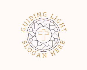 Holy Worship Church Cross logo design