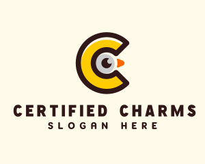 Chick Letter C logo design