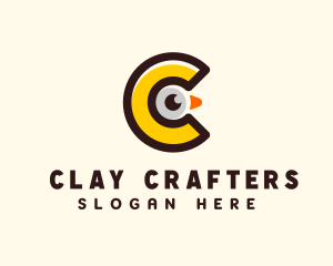 Chick Letter C logo design