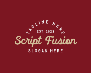 Retro Script Business logo