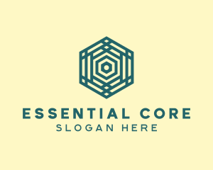 Geometric Hexagon Pattern logo