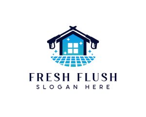 Pressure Washer Tile Cleaner logo design