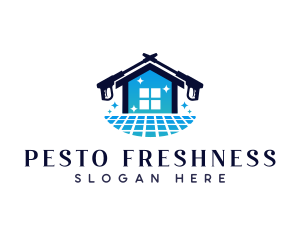 Pressure Washer Tile Cleaner logo design