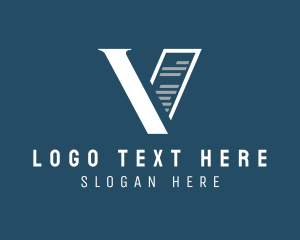 Business Document Letter V logo