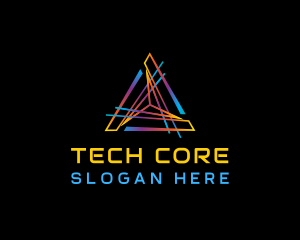 Triangle Tech Media logo design