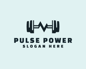 Barbell Fitness Pulse logo design