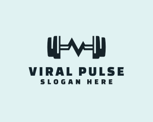 Barbell Fitness Pulse logo design