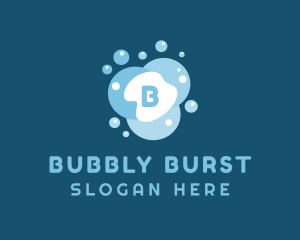 Cleaning Bubbles Sanitation logo design