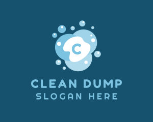 Cleaning Bubbles Sanitation logo design