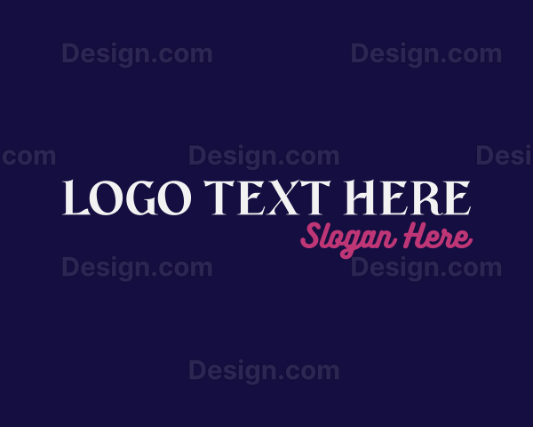 Neon Elegant Wordmark Logo