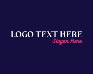 Neon Elegant Wordmark logo